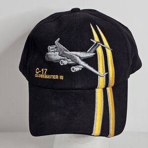 Boeing C-17 Globemaster III Military Transport Aircraft Strapback Hat USAF Cap